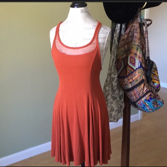 silence + noise Dresses & Skirts - Silence + Noise medium racer back Dress w/mesh